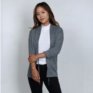 AKASHI-KAMA Kimono Jacket in Fog/Grey